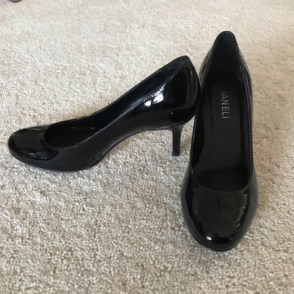 Vaneli black patent leather